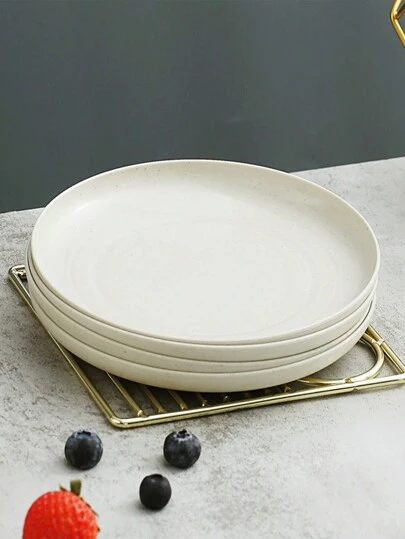 4 件套塑料餐盘，4 件套，直径 20 厘米，厨房，圣诞礼物