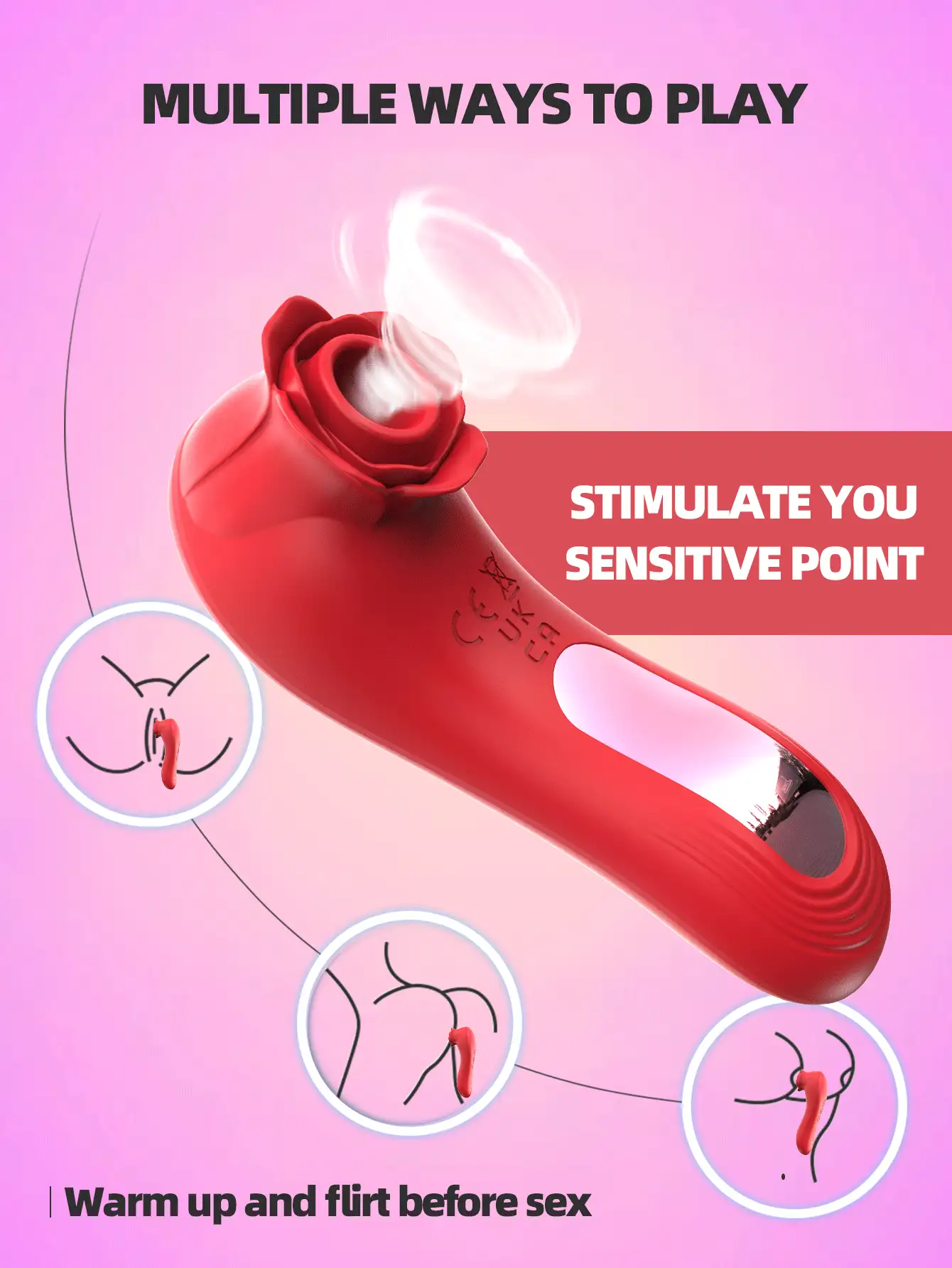 Vibrador de succión clitorial sexy en forma de rosa, juguete sexual de succión oral para mujeres adultas, brinquedo sugador, sugador femenino, sugador de clítoris, juguete sexual de succión oral, vibrador sugador de clítoris con 7 frecuencias estimulantes del clítoris, juguetes sexuales pequeños, vibrador sugerente de succión oral, estimulador de clítoris, juguetes eróticos para adultos en Sex Shop, productos sexuales para mujeres., juguetes sexuales juguetes de sexuales