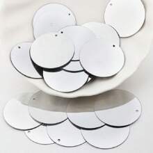 25mm Hologram Laser Duże Cekiny Z 1 Otworem Bocznym PVC Płaskie Okrągłe Luźne Cekiny Paillettes Szycie Rzemiosło DIY Ślub Scrapbooking Biżuteria Wisiorek 20g 120szt