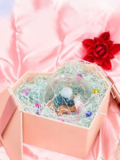 1pc Large Capacity Rafi Grass Super Cheap Gift Filler Paper Shred For Gift Box Decoration, Candy Box Filling, Graduation Gift, Birthday Gift, Festival Gift, Christmas Season, Wedding Season, Shock-Proof Gift Box Packaging, Displays More Plump And Beautiful