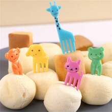 Cute Animal Shaped Food Picks For Bentos, Creative Fruit Picks For Cake & Eggs, Cartoon Mini Fruit Forks For Kids,Kitchen,Christmas Gift