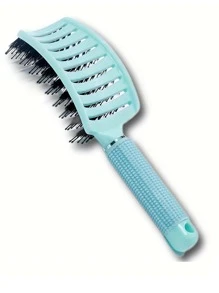 1 pieza Cepillo hueco curvo para cabello esponjoso seco y húmedo - Peine de masaje del cuero cabelludo para hombres y mujeres, herramientas de peluquería y peinado para salón, accesorios para el cabello, cepillos, peines, productos y accesorios para el cabello para barbería, salón de belleza, artículos esenciales de viaje, regreso a la escuela, artículos esenciales de viaje y vacaciones, accesorios para el cabello para mujeres, cepillo, cepillos para el cabello, cepillo de borde, cepillo para el cabello, peine, peine para el cabello, cepillo desenredante, cepillo de bola, mini cepillo para el cabello, juego de cepillos para el cabello, peine de madera, peine, cepillo para el cabello hacia atrás, cepillo para el cabello, cepillo de borde, cepillo para el cabello, peine para el cabello, juego de cepillos para el cabello, peine para el cabello, mini cepillo para el cabello, cepillo desenredante, productos para el cabello, herramientas para el cabello, cosas para el cabello, cuidado del ca - Multicolor - Ver 4