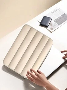 1 件米色蓬松笔记本电脑内胆包 13 英寸笔记本电脑内胆包，男女通用笔记本电脑内胆包，可爱手提包笔记本电脑保护套，适用于 Macbook Air M2 13 英寸、iPad Pro 12.9（粉色）笔记本电脑包 笔记本电脑包 电脑包 笔记本电脑手提包 笔记本电脑手提包 笔记本电脑公文包 适合学生 适合女士 适合商务 工作 办公室 通勤 旅行 绗缝包 绗缝包 羽绒包 绗缝笔记本电脑包 电脑包 简约教室笔记本电脑包 教室包 教师收纳包 教室整理包 - 粉色 - 查看 4