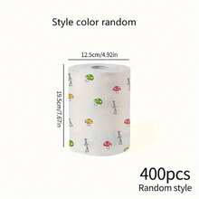 Cuộn khăn bếp dùng một lần 400 tờ - Khăn lau khô và sử dụng kép, không dầu & không dính, hoàn hảo để lau chùi gia đình - Nhiều màu - Xem 10