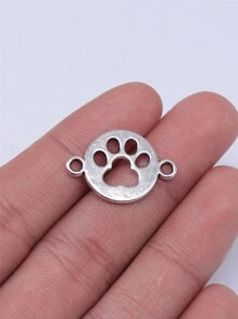 12pcs 24x16mm(0.94x0.63inch) Paw Connector Charms DIY Jewelry Accessories For Bracelet Necklaces