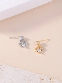 KARYOKO 1 chiếc khuyên mũi hình trái tim CZ đính xương mũi cho phụ nữ, bé gái, đồ trang sức xỏ khuyên mũi dễ thương, đồ trang sức cho ngày lễ tình nhân, mẹ, mẹ, ngày của mẹ, quà tặng - mũi nhọn - Xem 6