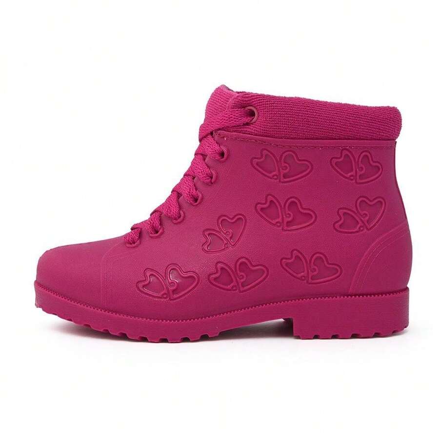 Kids Boots - 玫紅色 - 查看 1