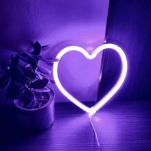 1 tấm biển hiệu đèn neon tình yêu, đèn neon hình trái tim tình yêu XOXO Rose, dùng pin hoặc USB, trang trí để bàn hoặc treo tường, kích thước 13,5 x 5,11 inch (34,5 x 13 cm) - trắng - Xem 20