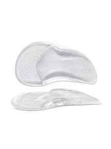 1 Pair, Transparent Shoe Insoles. A: Transparent, B: Black, C: Apricot (During The Production Process, Extremely Small Asymmetric Bubbles May Be Generated, But They Will Not Affect The Use Of The Product At All)