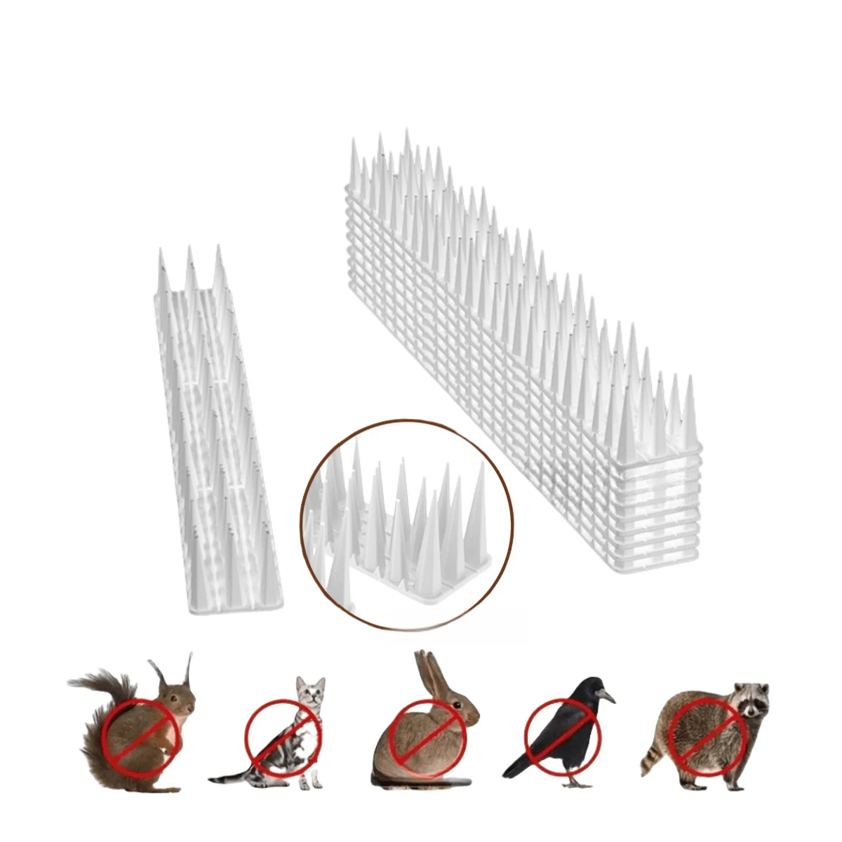8pcs Bird Repellent And Cat Sting Proof, Squirrel Spike Fence And Roof, Bird Repellent, Durable
