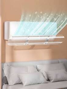 1pc Tấm chắn gió điều hòa không khí, Tấm dẫn hướng chống nhỏ giọt gắn tường, Túi, Bộ sắp xếp, Lưu trữ - Nhiều màu - Xem 1