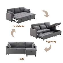 Sweiko Sofas & Couches - Grey - View 6