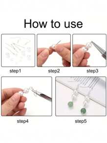 100pcs- Stainless Steel Nine-Shaped Needle, 9-Pin, Head Pin, Beaded Needle, Suitable For DIY Jewelry, Earrings, Bracelets, Necklaces, Pendants Craft Accessories