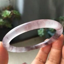 1 Natural Jade Strip Bracelet, Gemstone Bracelet, Quality Jewelry (Multiple Colors And Sizes Optional) Women's Fashion Bracelet, Healing Meditation Bracelet, Smooth Stone Bracelet, Natural Jade Bracelet, Can Promote Wisdom, Balance Peace, Holiday Gift, Gift For Her. - B - View 1