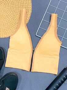 Women Basic Tops - สีส้ม - ดู 1