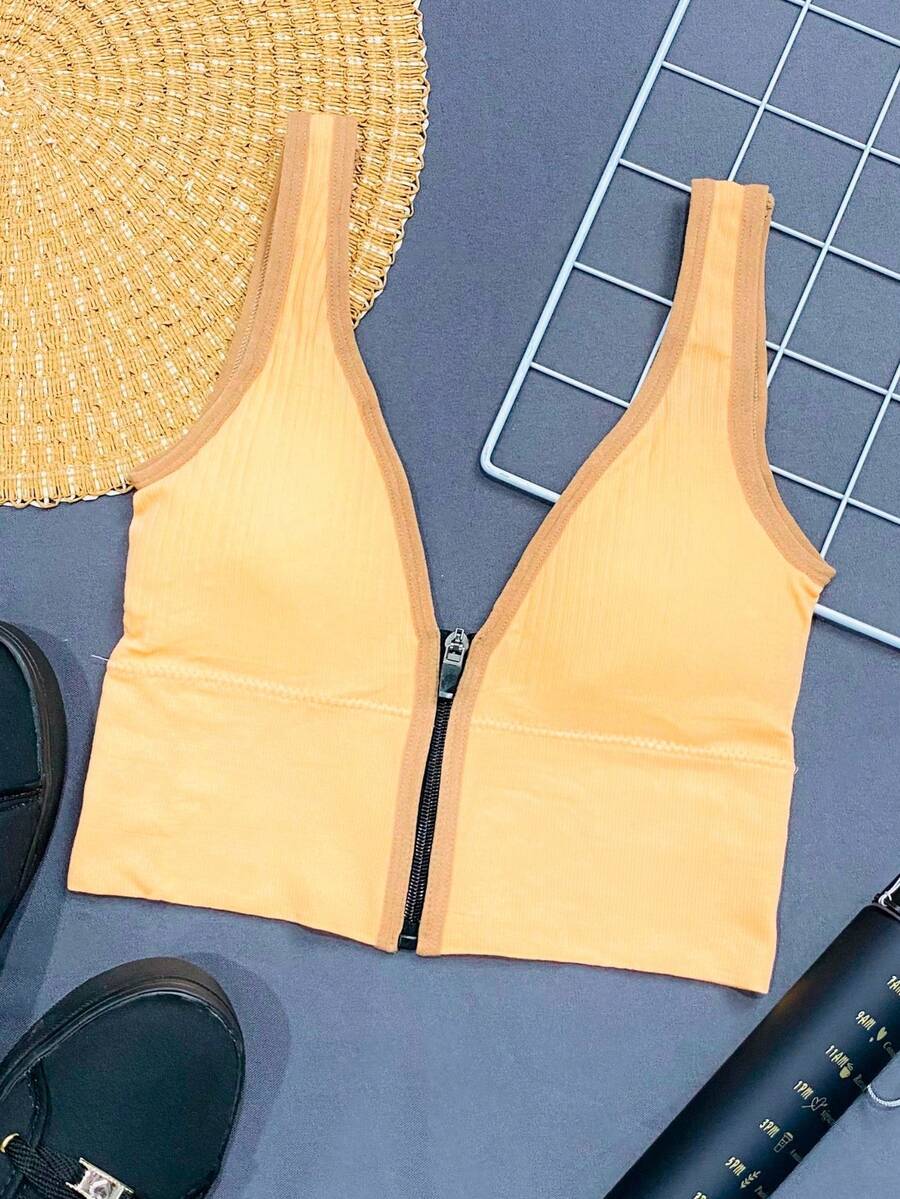 Women Basic Tops - สีส้ม - ดู 1