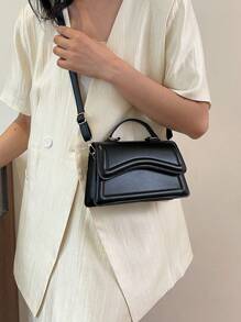 Bolso de mano minimalista, nueva moda clásica 2025, bolso de hombro de unicolor para ir al trabajo