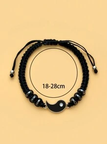 12pcs Yin & Yang Decor Bracelet - Multicolor - View 5