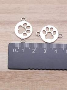 12pcs 24x16mm(0.94x0.63inch) Paw Connector Charms DIY Jewelry Accessories For Bracelet Necklaces