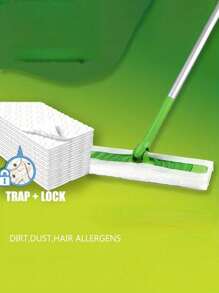 120 件/60 件/30 件 - 静电吸尘抹布，清洁方便 | 干湿两用拖把垫 | 方便快捷的一次性拖把布替换装，适用于家庭和办公室清洁 - 彩色 - 查看 8