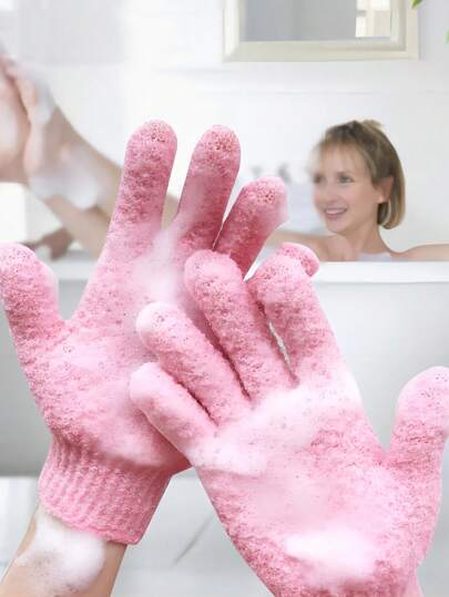 沐浴手套、身体去角质手套、身体磨砂膏、身体护理、沐浴毛巾、女性卫生必需品、浴室配件家居浴室装饰秋季装饰返校