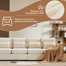 Sweiko Sofas & Couches - Beige - View 3