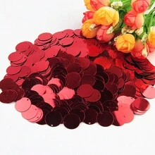 15mm Round Sequins Side Hole Loose Cup Sequin 1.5cm AB Mix Color Paillettes For Jewelry Making Diy Sewing Garment Craft Wedding Dress Decor 20g 210pcs