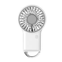 1 件迷你手持风扇，轻巧便携，带挂钩，USB 充电，可爱时尚桌面风扇，400mAh 电池容量，适合学生、户外、夏季家用的空气冷却器，小礼物 - 彩色 - 查看 9