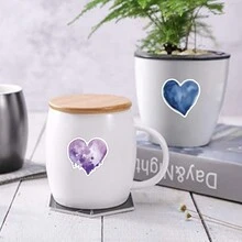 50入組顏色愛心貼紙，適用於剪貼簿，日記，筆記本電腦，汽車，雪板，水壺，手機，卡通，硬帽，汽車貼紙和貼紙 - 彩色 - 查看 6