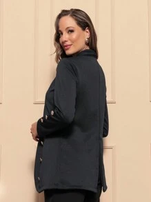 Women Coats - Black - View 2