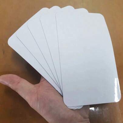 冰箱用小型磁性白板，尺寸為6.3 x 4英寸（約16 x 10厘米）-干擦冰箱磁性白板-冰箱磁性掛勾清單-磁性白板片-冰箱磁性購物清單-家庭、辦公室和教學展示用磁性購物清單