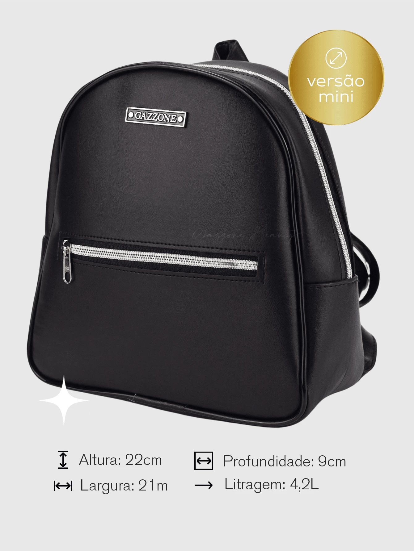 Women Fashion Backpacks - Black - View 1