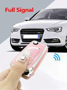 時尚情侶用TPU卡鑰匙套，櫻花粉色，適用於Toyota Levin鑰匙，Corolla，RAV4，CHR，Reiz，Vellfire等車款 - 粉色 - 查看 5