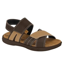 Kids Flat Sandals - 咖啡棕 - 查看 1
