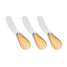 1 pieza/3 piezas/4 piezas/6 piezas Cuchillos de queso de acero inoxidable, herramientas de cocina multiusos, cuchillos para mantequilla - Beis - Ver 9