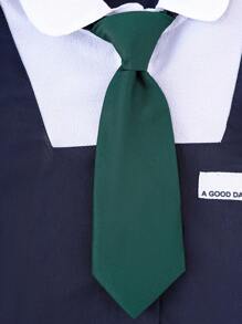 1pc Children's Tie, Solid Color Small Tie, Student Shirt, College Style Uniform Decoration, Back To School Season, Student, Boys And Girls' Tie, Suitable For Stage Performance, Daily Wear, Back To School Season Wear - 1pcs - View 9