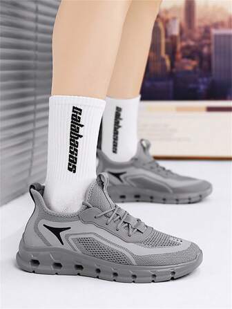 New Men's Breathable Low Top Mesh Sneakers, Comfortable Casual Fashionable Sports Shoes For Men