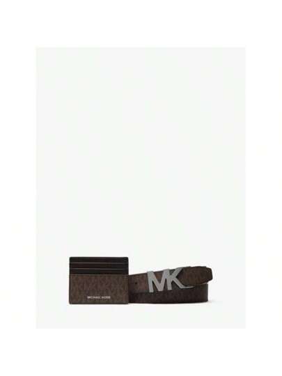 Michael_kors | Signature Logo Card Case And Belt Gift Set