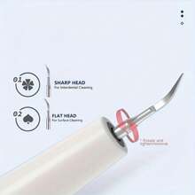 1pc Teeth Cleaner With LED Light, USB Rechargeable Electric Teeth Cleaning Kit, 4 Replaceable Cleaning Heads, 5-Speed Adjustment, Perfect For Keeping Teeth Clean On The Go!