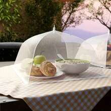 1 Vỏ Đựng Thức Ăn Ngoài Trời, Lều Thực Phẩm Lưới Bật Lên, Hoàn Hảo Cho Các Bữa Tiệc, Dã Ngoại, BBQ, Bảo Vệ Chống Ruồi Và Muỗi, Lưới Đựng Thức Ăn Có Thể Tái Sử Dụng Và Có Thể Gấp Lại Được - trắng - Xem 3