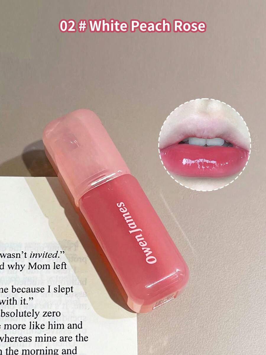 1 Son Bóng Như Gương Doudou Môi Lâu Trôi, Làm Sáng Trắng Tự Nhiên, Dưỡng Ẩm Và Màu Môi Đa Năng - Hoa hồng đỏ - Xem 1