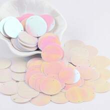 Większe okrągłe cekiny 30 mm PVC płaskie okrągłe cekiny 3 cm Hologram laserowe kolory konfetti Lentejuelas do rękodzieła taniec brzucha odzież akcesoria ślubne 20 g 60 szt.