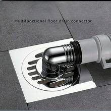 Washing Machine, Dishwasher, Floor Drain Elbow Connector, Universal Hose Adapter Disposer Trap Tool - Silver - View 2