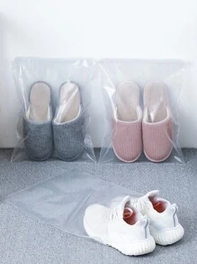 10个装便携式旅行鞋袋，节省空间防尘收纳袋，防潮打包鞋袋，拉链鞋袋，防水拉绳口袋，衣柜防尘整理袋，服装分类便携式旅行鞋袋，男女通用布艺鞋袋整理袋 - 完美收纳和保护旅行整理抽绳鞋袋女鞋套旅行必备邮轮必备度假必备 - 無色 - 查看 4