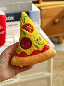1pc Pet Plush Hamburger Pizza Milkshake Shaped Interactive Toy With Sound To Relieve Boredom And Play, Only For Pets - Multicolor - View 15