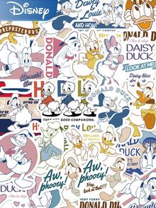 50pcs Official Donald Duck Stickers Waterproof Decorative  Stickers For Water Cup Refrigerator Book Luggage Table Helmet Skateboard Camera Guitar Laptop - Multicolor - View 1