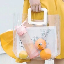 1pc 650ML Spray Water Bottle, Portable Multifunctional Fitness Anti-Fall Sports Cup With Handle - Multicolor - View 1