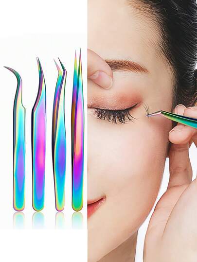 新款睫毛分离镊子套装，适用于睫毛嫁接，最适合单根睫毛分离和经典睫毛嫁接，不锈钢材质，轻巧精准。