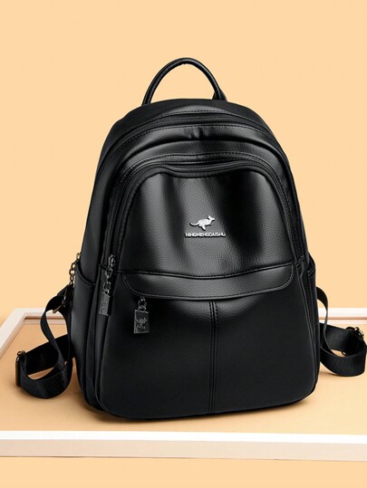 Miękki skórzany plecak dla kobiet 2024 wysokiej jakości plecak szkolny na co dzień dla nastolatek dziewcząt plecak Mochilas o dużej pojemności