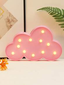 1 pieza Luz nocturna LED con forma de nube blanca, decoración de nube, luz decorativa frontal para la cama de los niños, regalo de cumpleaños para niños, luz de ambiente de decoración interior - Amarillo - Ver 14